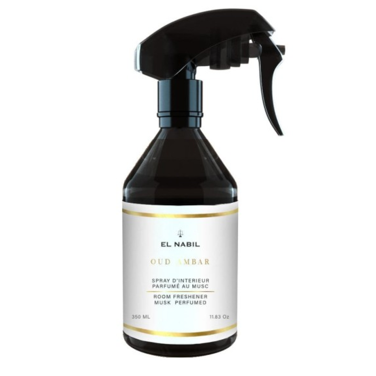 350 ml el Nabil - Oud Ambar - Spray D'intérieur Parfum D'ambiance