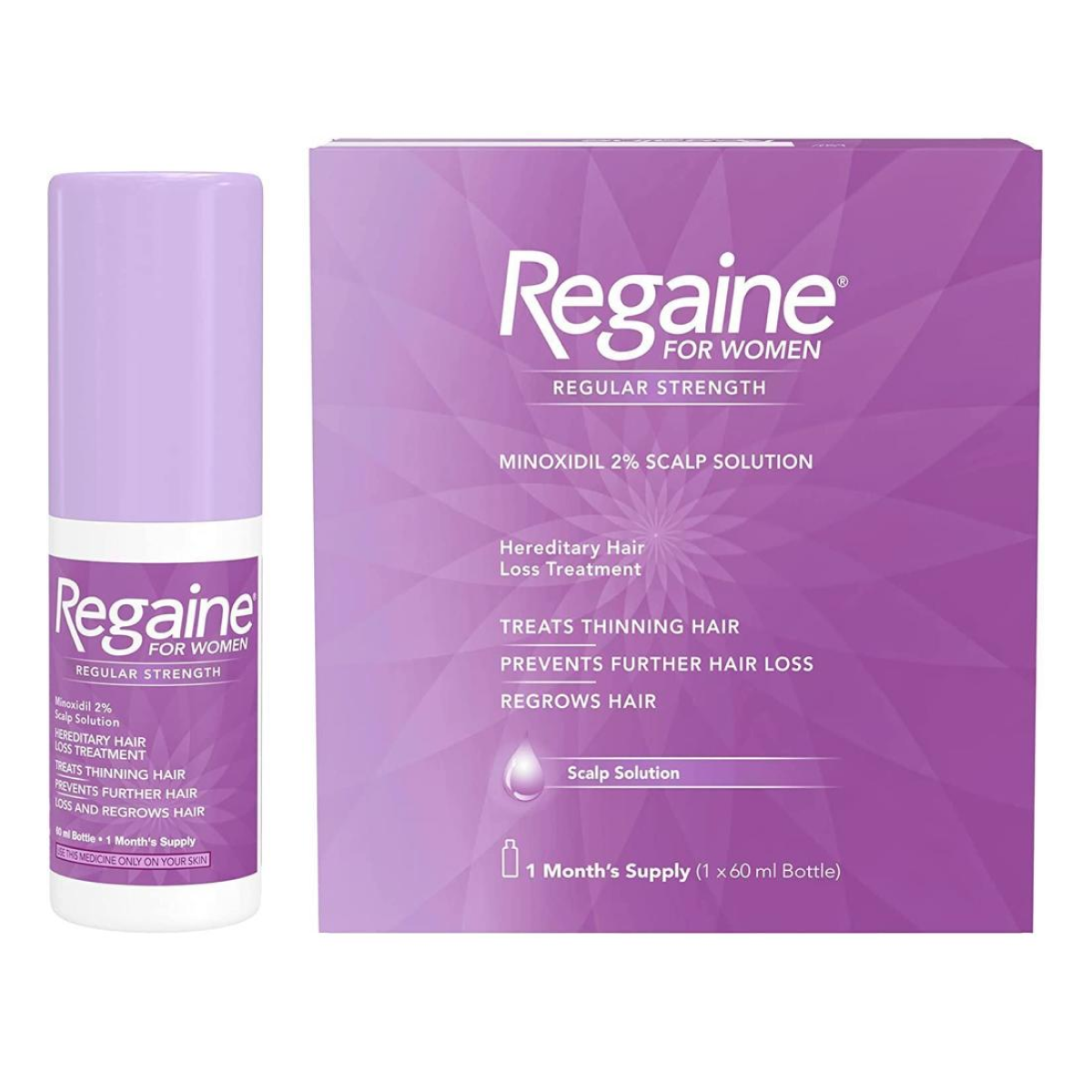 Regaine - Extra Strangth 2% Minoxidil femme 1mois D'utilisations 60ml