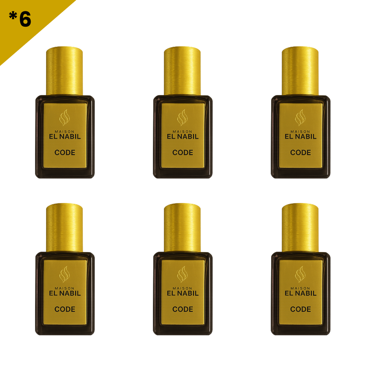 12*5ml el Nabil - Code - Parfum Concentrado Sans Alcool