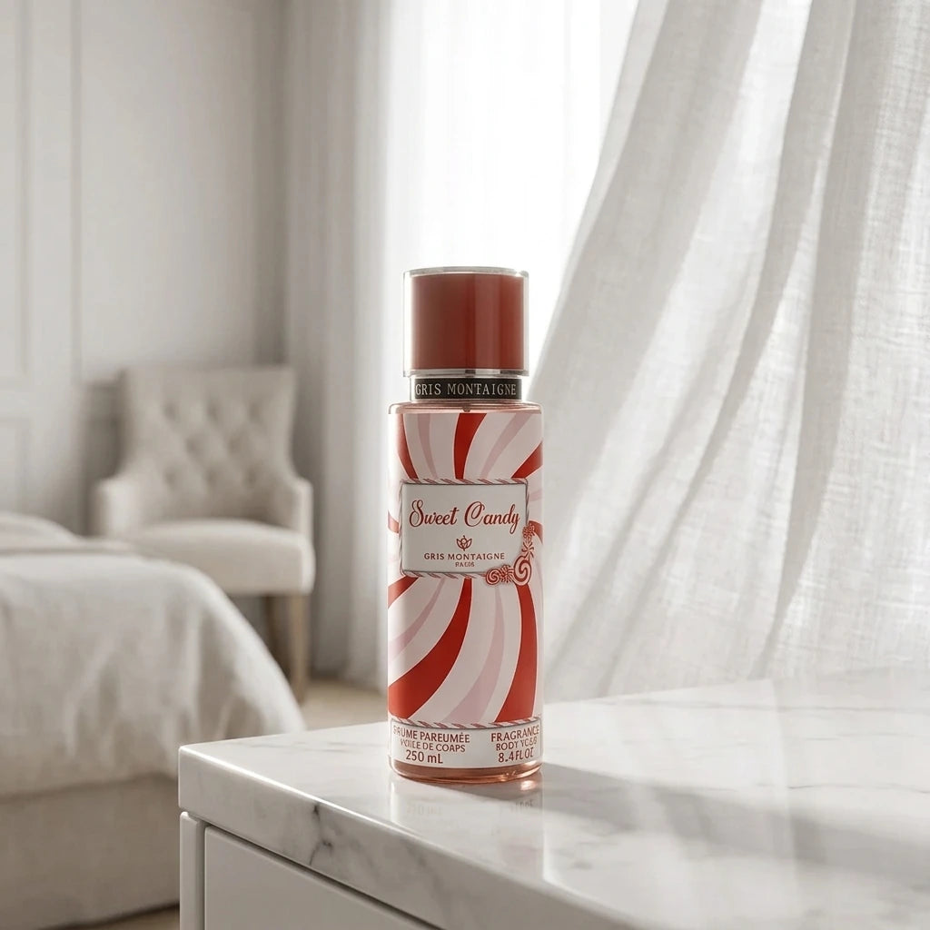 Un plan moyen de profil du flacon de image_2ca76c.jpg posé sur une coiffeuse épurée en marbre blanc, à l'intérieur d'une chambre lumineuse haut de gamme. Un drapé de lin blanc texturé ondule légèrement en arrière-plan sous l'effet d'une brise douce. La lumière adoucit les contours de image_2ca76c.jpg, installant une atmosphère de sérénité, de confort et de rituel de soin quotidien raffiné. Style : Photographie d’art d'intérieur lifestyle. (gemini-3.1-flash-image-preview)