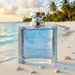 give me a photos of this image in a beach of heaven (gemini-3-pro-image-preview)