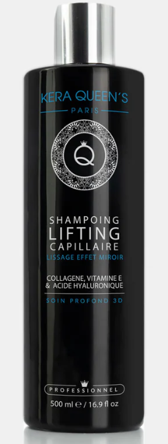 Kera Queen's  - Collagene vitamine E & acide hyaluronique - Lifting Capillaire effet mirroire Masque 500ml