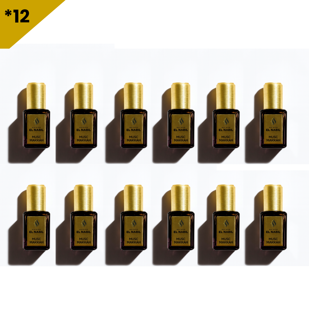 12*5ml el Nabil - Makkah - Parfum Concentrado Sans Alcool