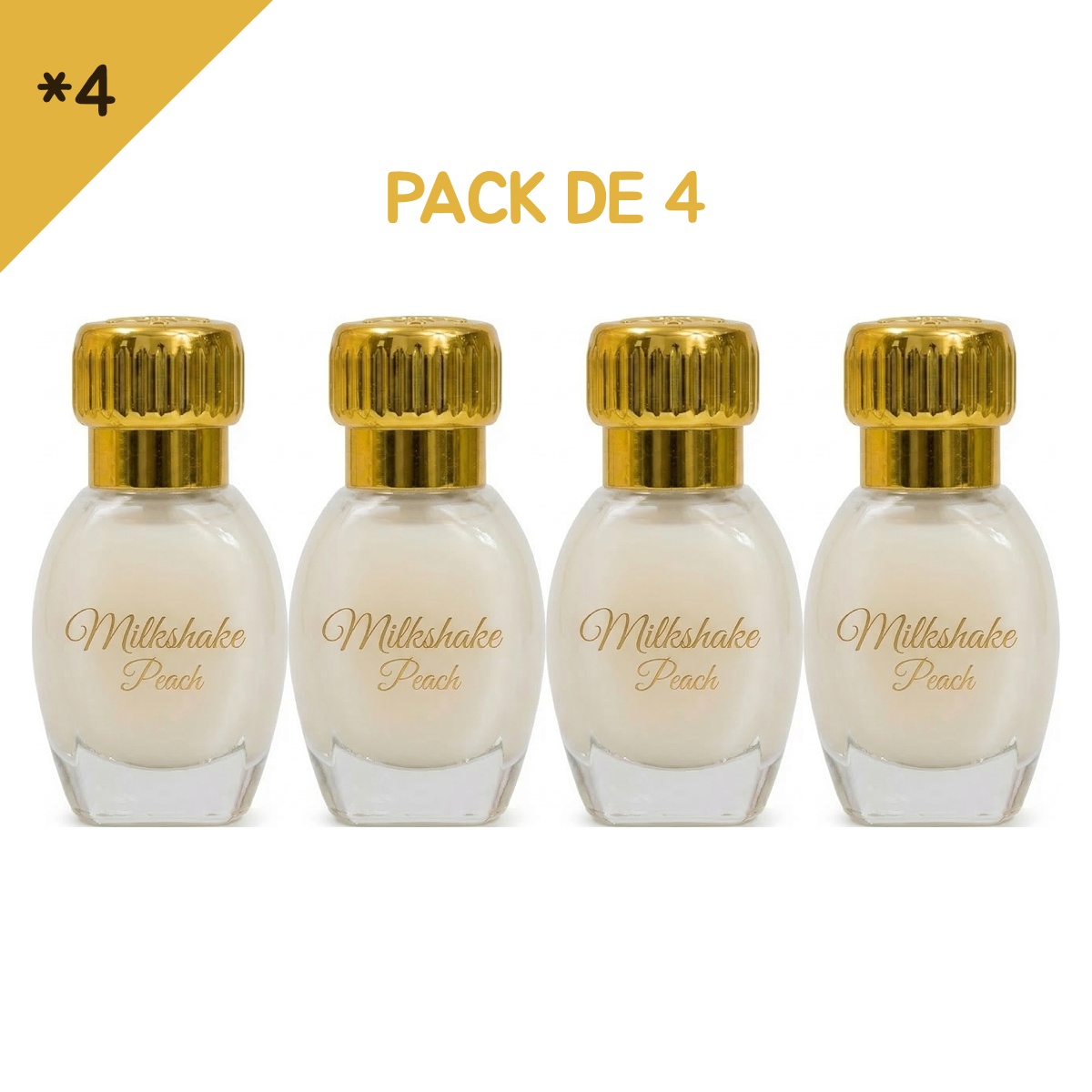 12ml * 4 Gris Montaigne - Musc Tahara Milkshake Peach - Concentré de Parfum