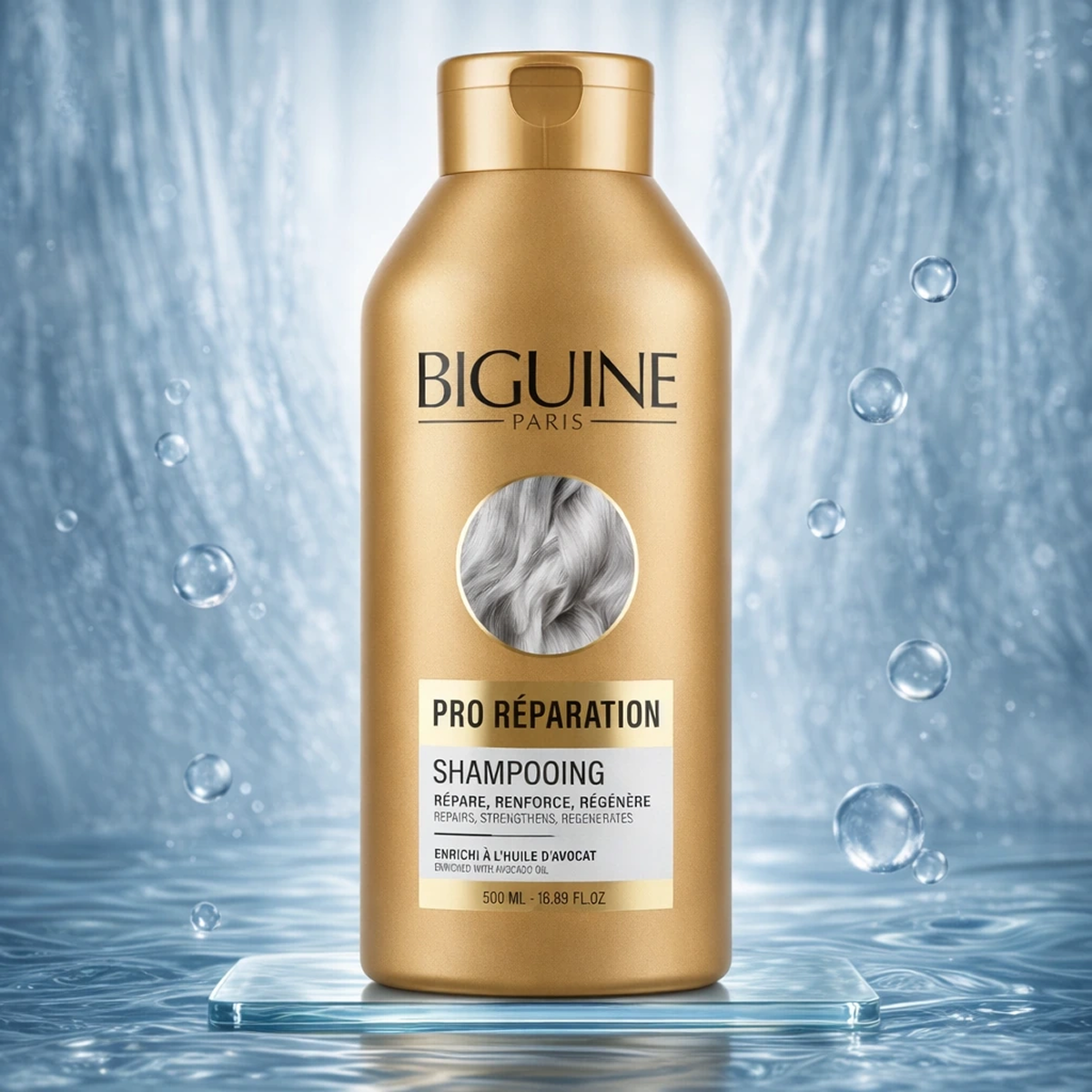 500ml Biguine Paris - Pro Réparation - Shampooing  Cheveux Secs et Cassants