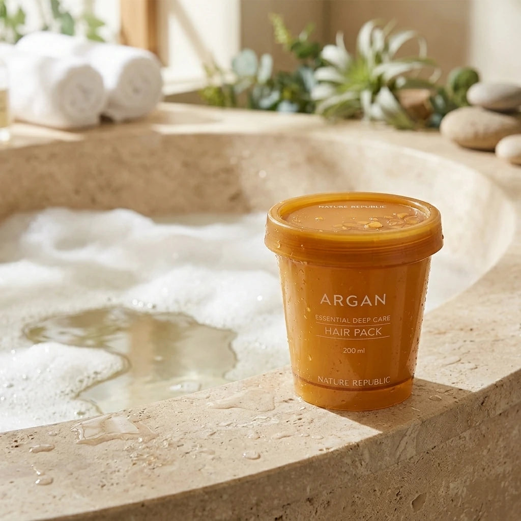 Nature Republic - Argan Essential Moisture - Repairing Mascarilla Capilar