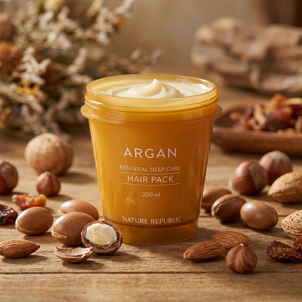 Nature Republic - Argan Essential Moisture - Repairing Mascarilla Capilar