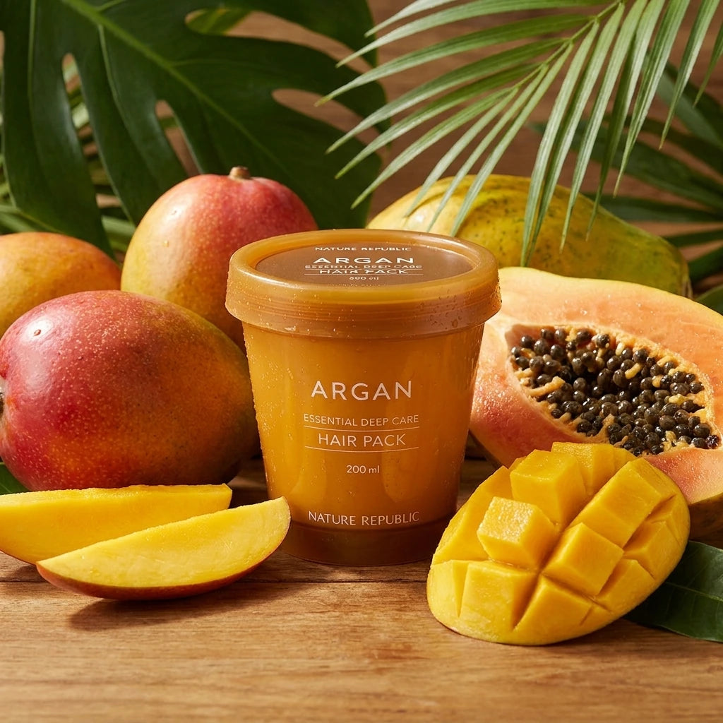 Nature Republic - Argan Essential Moisture - Repairing Mascarilla Capilar