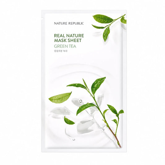 Nature Republic - Real Nature Sheet - Mask Green Tea