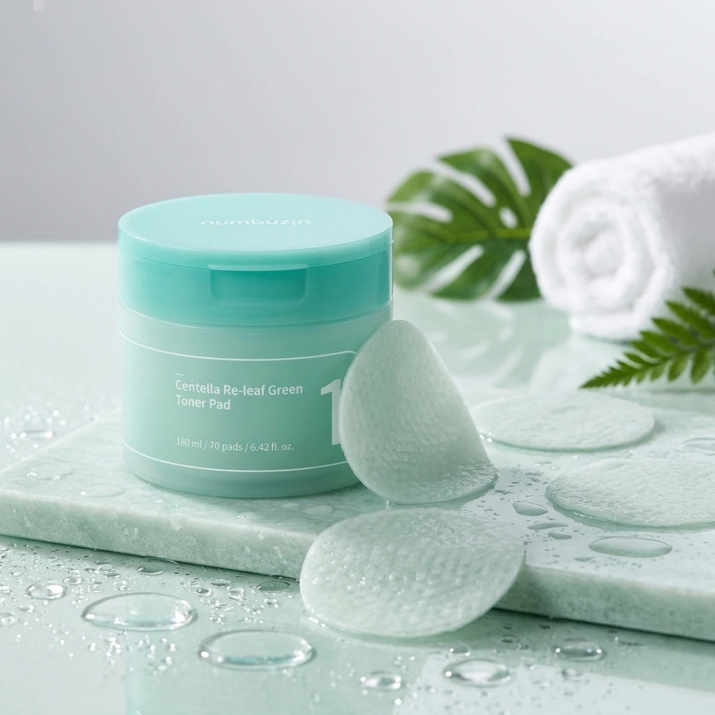 Numbuzin -  No.1 Centella Re-leaf Gree Toner Pad