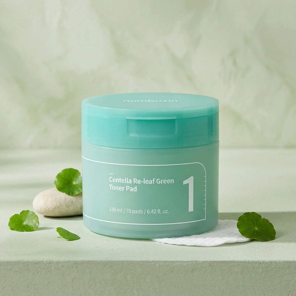 Numbuzin -  No.1 Centella Re-leaf Gree Toner Pad
