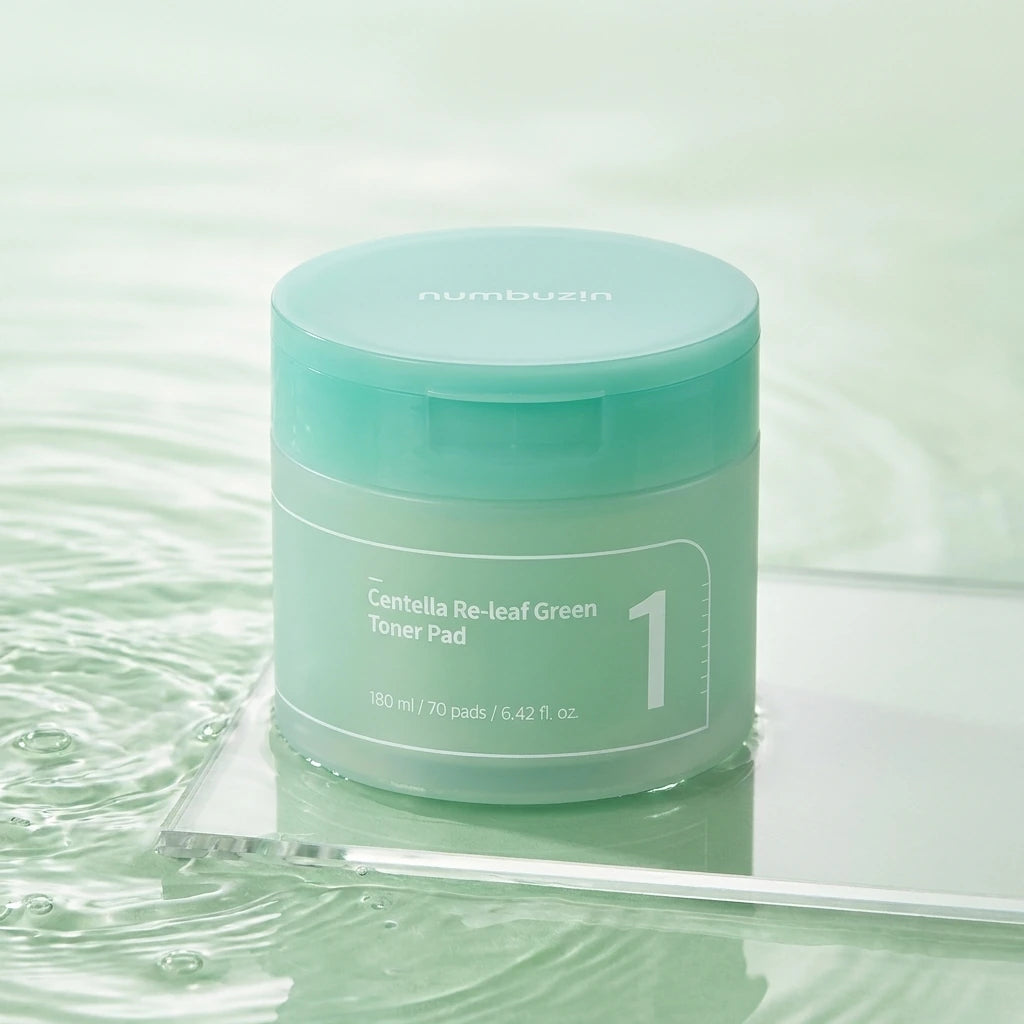 Numbuzin -  No.1 Centella Re-leaf Gree Toner Pad