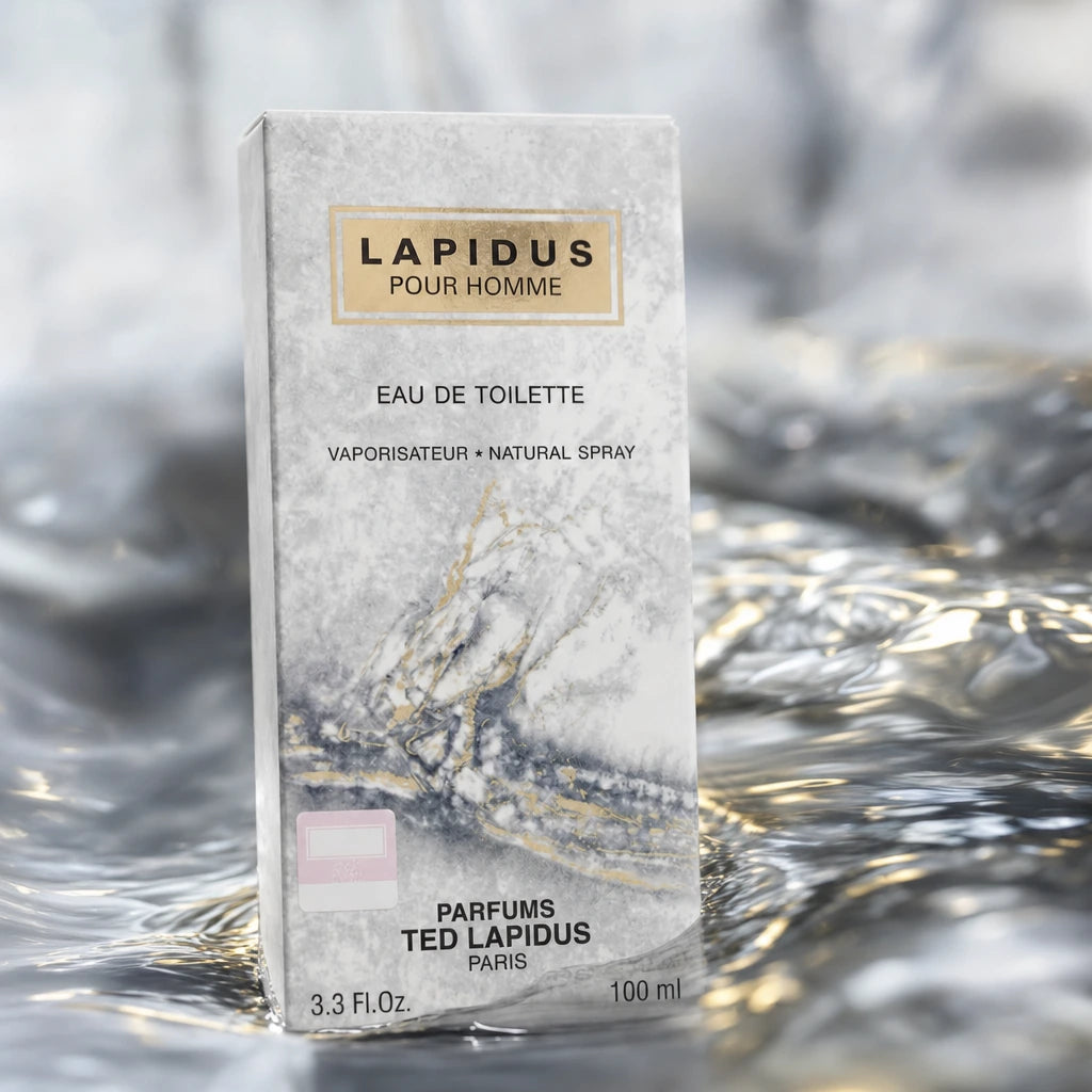 100ml boîte vierge Ted Lapidus - Lapidus pour homme Gris - Eau de Toilette pour homme