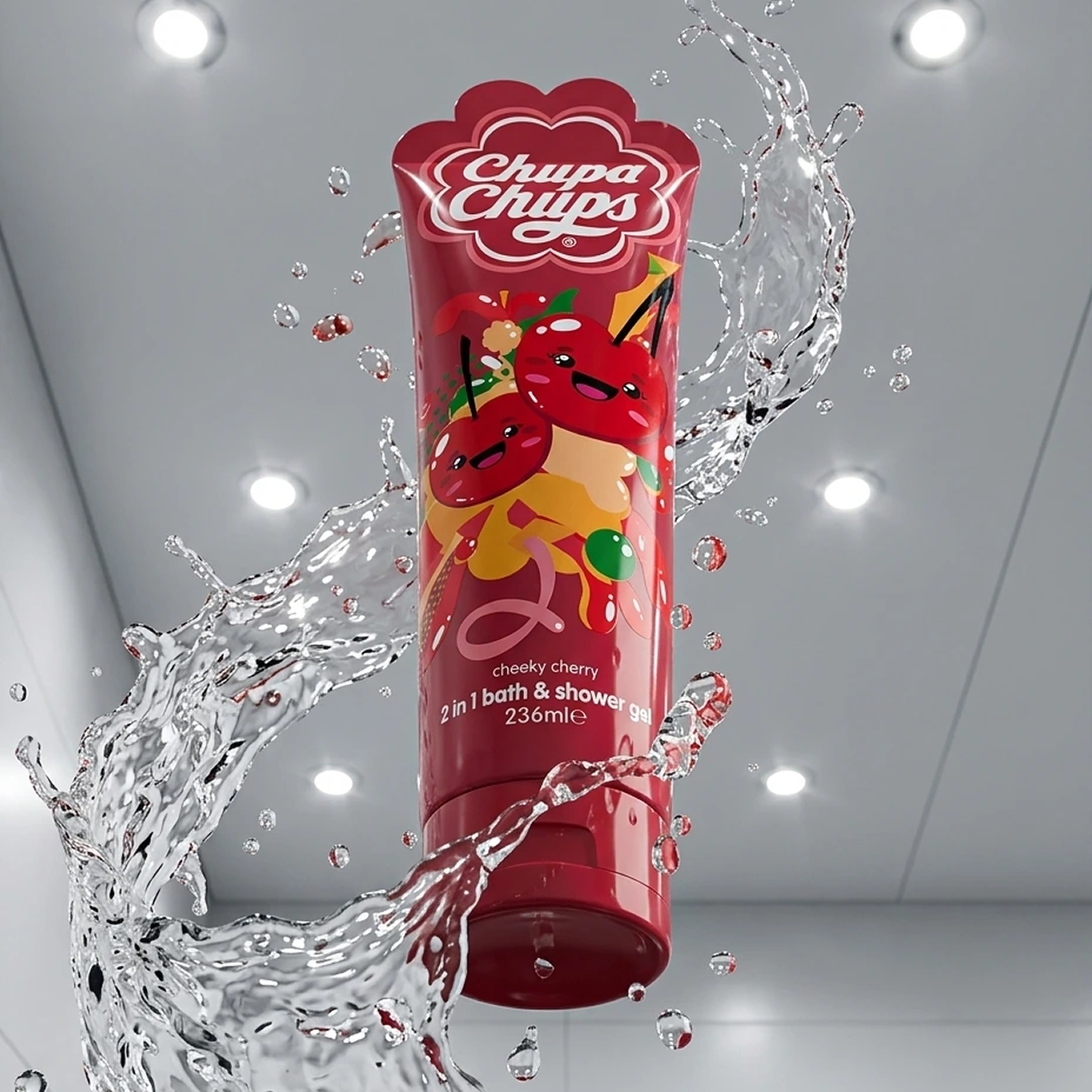 236ml Chupa Chups - Cheeky Cherry - Gel douche 2 en 1