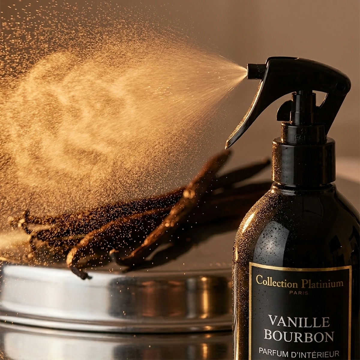 Collection Platinium - Vanille Bourbon - Spray D'Interieur Parfum D'ambiance