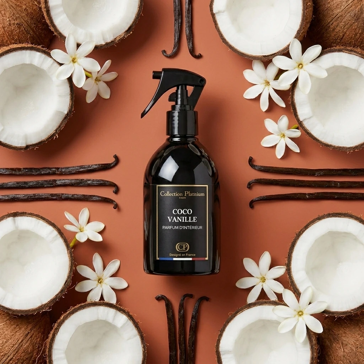 Collection Platinium - Coco Vanille - Spray D'Interieur Parfum D'ambiance