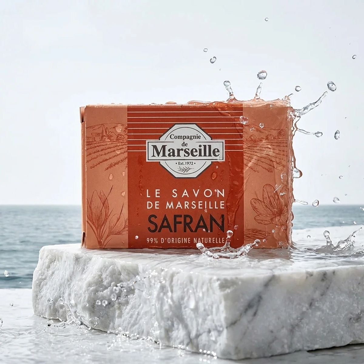 Compagnie de Marseille - Safran - Savon de Marseille 99% d'Origine Naturelle