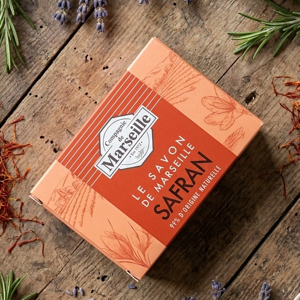 Compagnie de Marseille - Safran - Savon de Marseille 99% d'Origine Naturelle