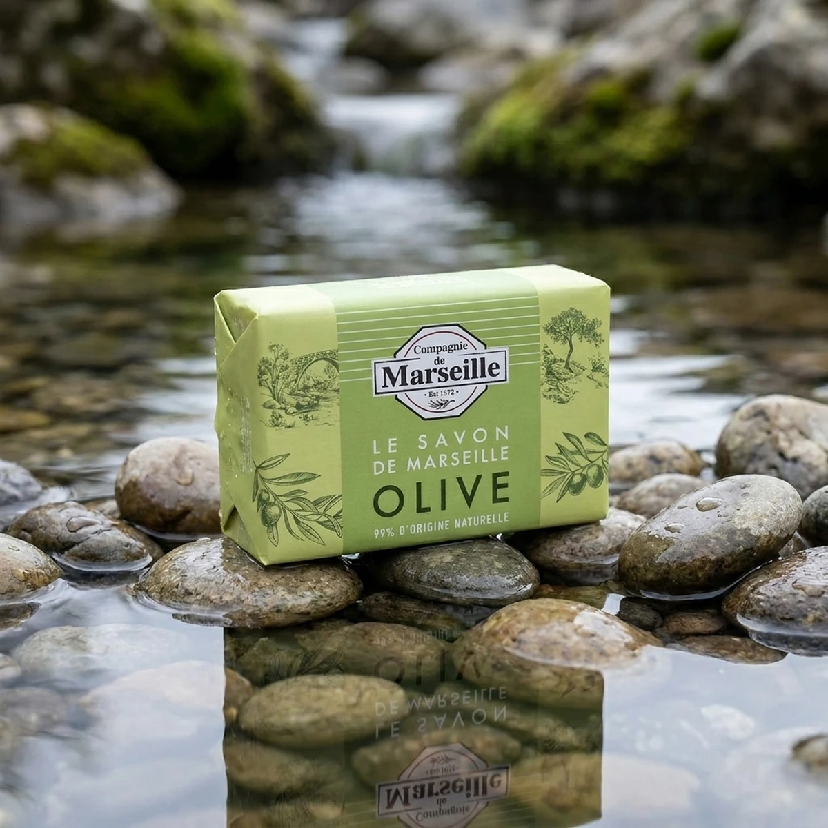 Compagnie de Marseille - Olive - Savon de Marseille 99% d'Origine Naturelle
