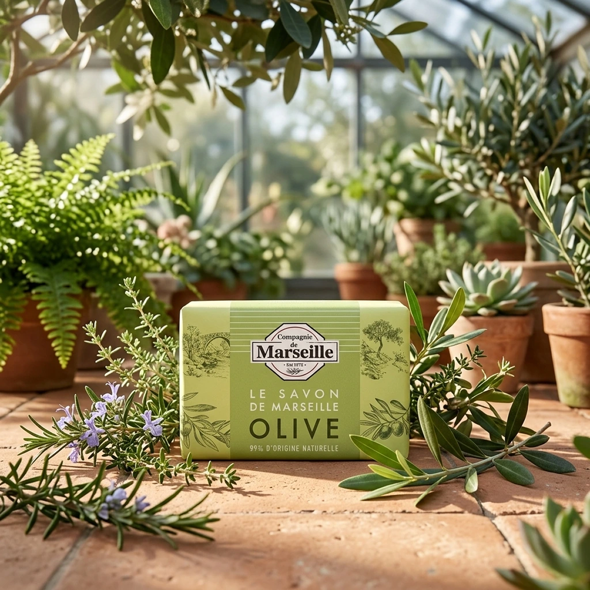 Compagnie de Marseille - Olive - Savon de Marseille 99% d'Origine Naturelle