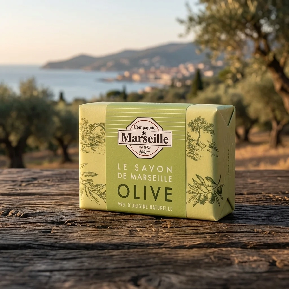 Compagnie de Marseille - Olive - Savon de Marseille 99% d'Origine Naturelle