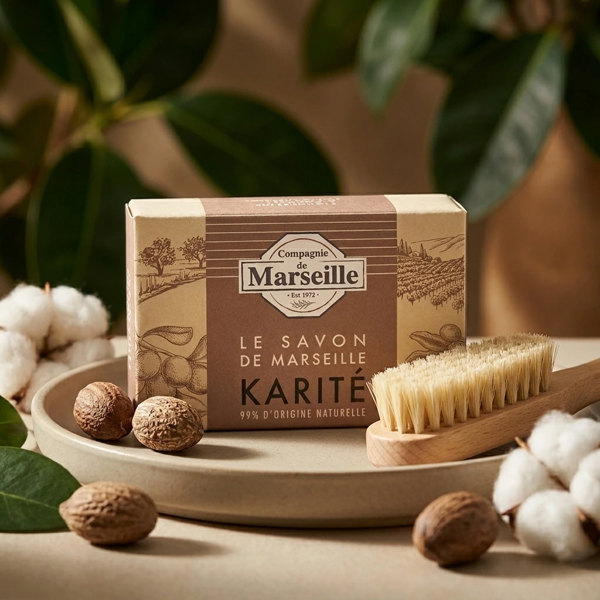 Compagnie de Marseille - Beurre de Karité - Savon de Marseille 99% d'Origine Naturelle