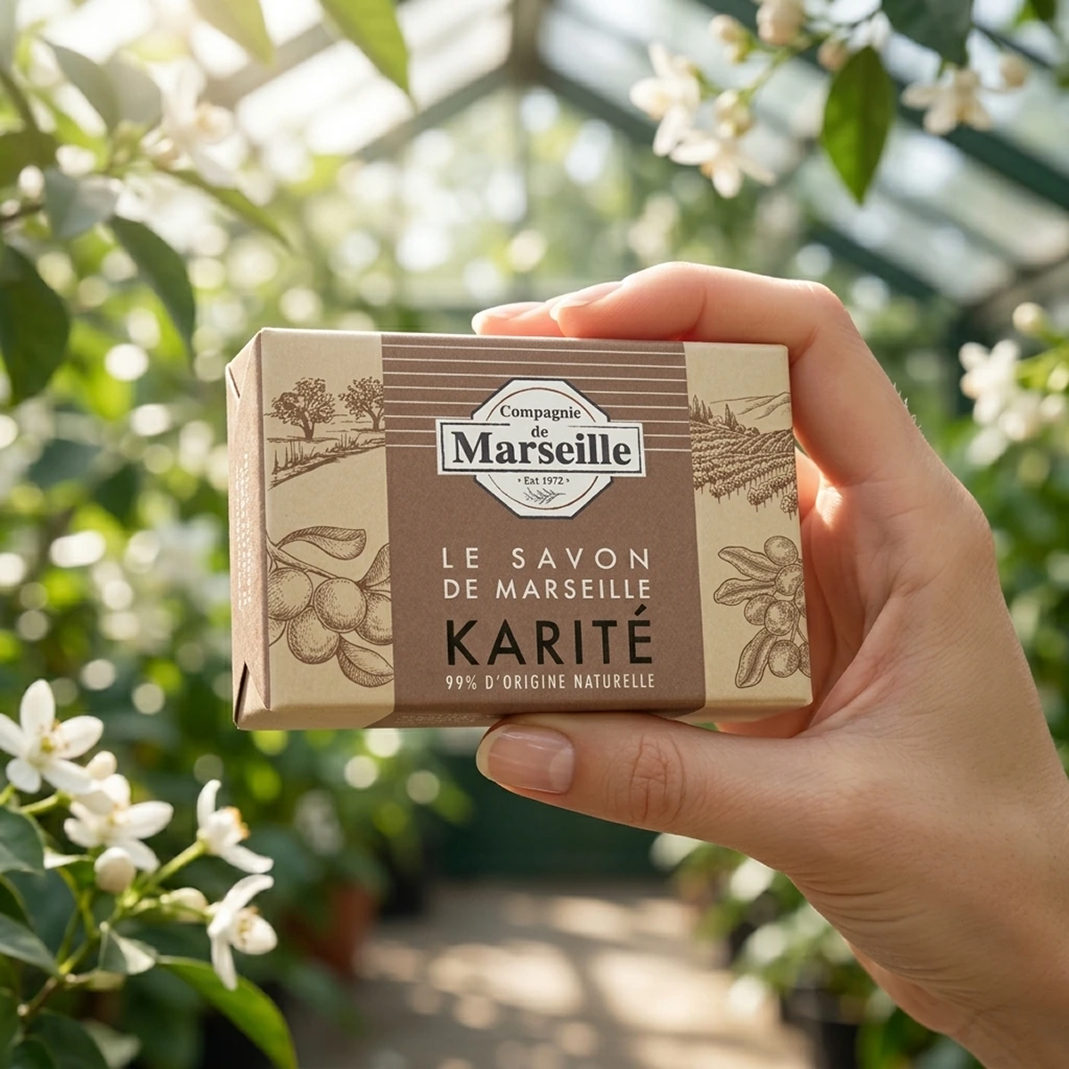 Compagnie de Marseille - Beurre de Karité - Savon de Marseille 99% d'Origine Naturelle