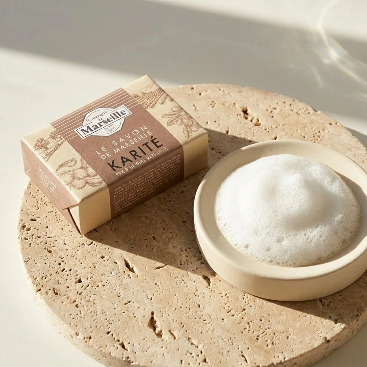 Compagnie de Marseille - Beurre de Karité - Savon de Marseille 99% d'Origine Naturelle