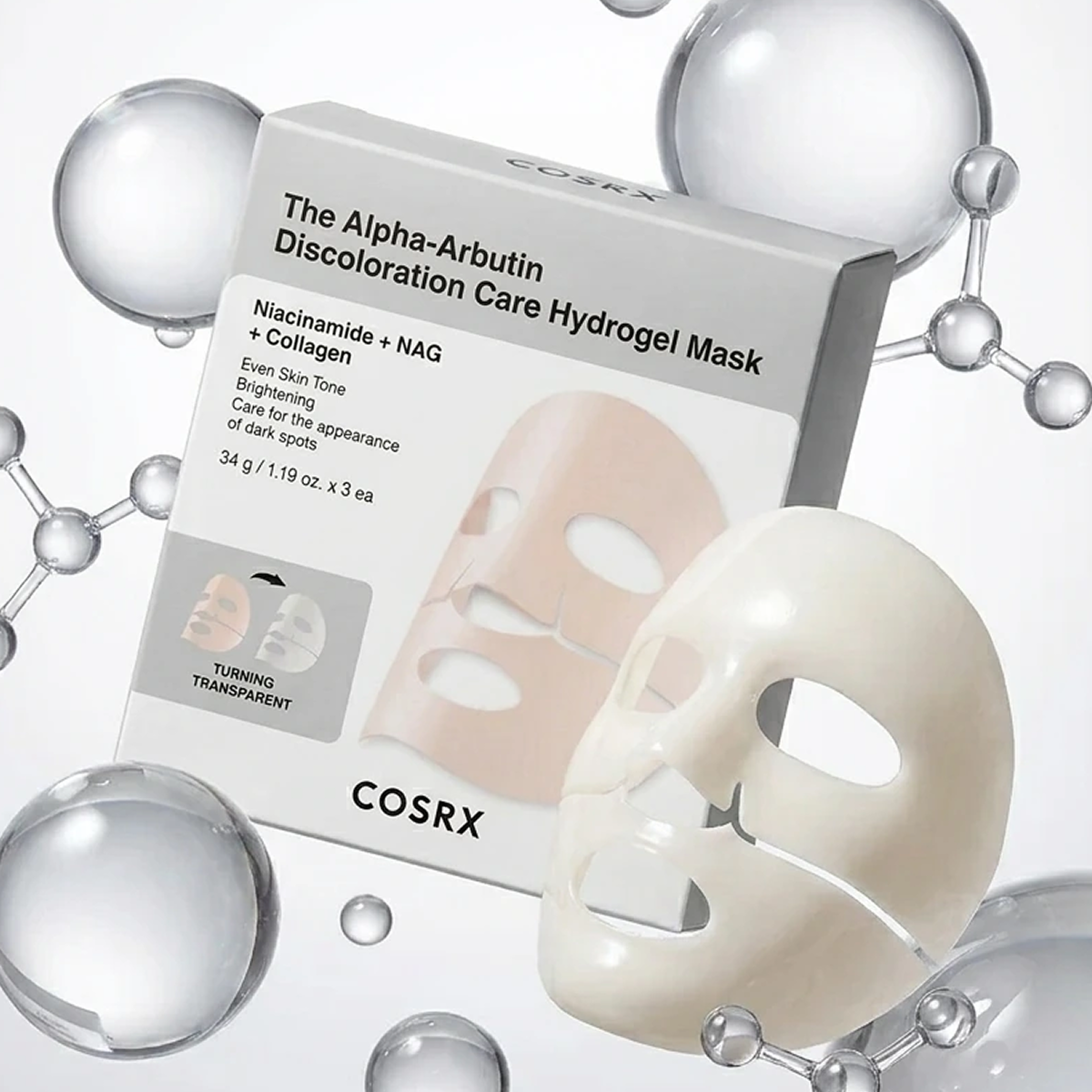Cosrx - Arbutin Discoloration - Hydrogel Mask
