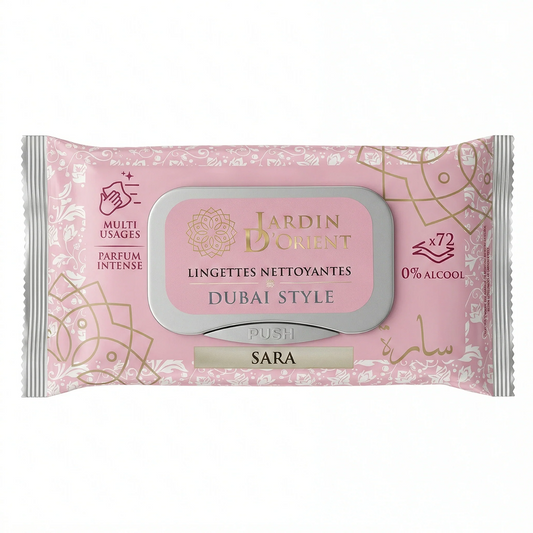 Dubai Style - Sara - Toallitas húmedas perfumadas Rostro et Cuerpo x72 Lingette