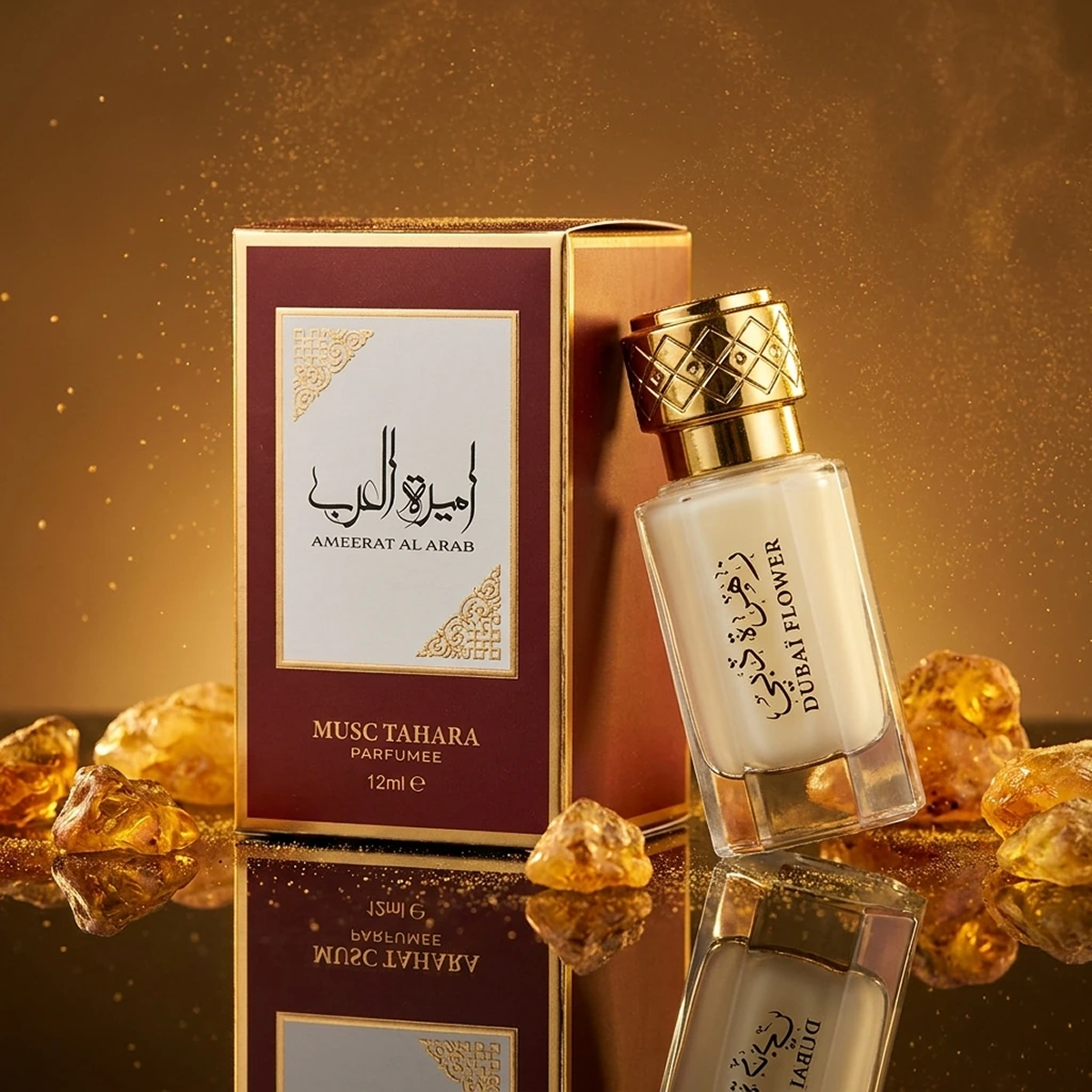 12ml Dubaï Flower - Musc Tahara Ameerat Al Arab - Concentré de Parfum Mixte