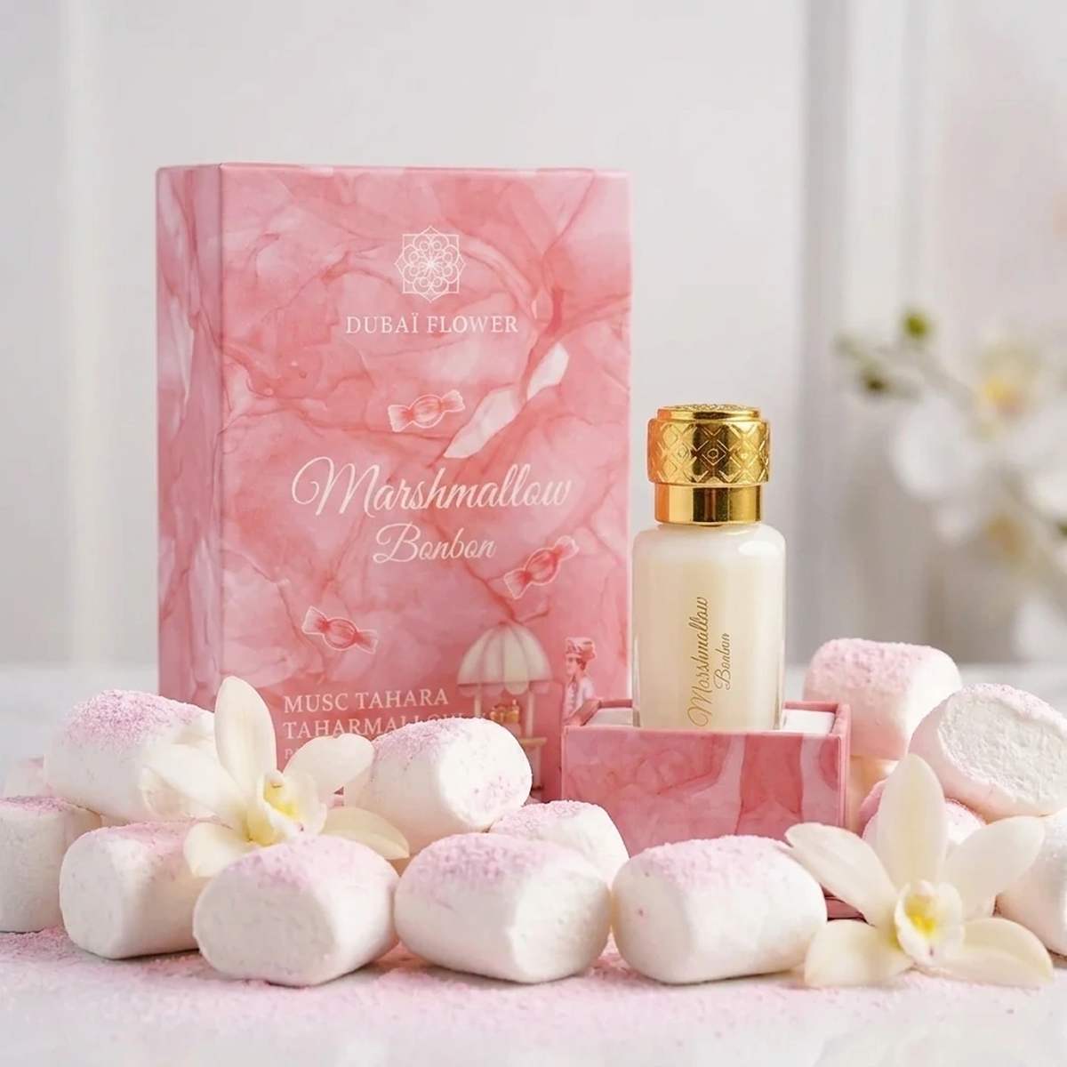 * 8 Dubaï Flower - Musc Tahara Marshmallow Bonbon - Concentrado de Perfume