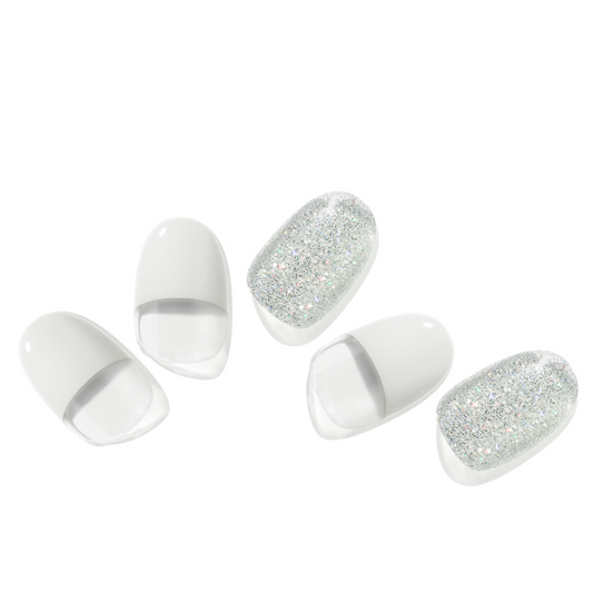 EDGE U - Glam White French - Bandes pour Ongles