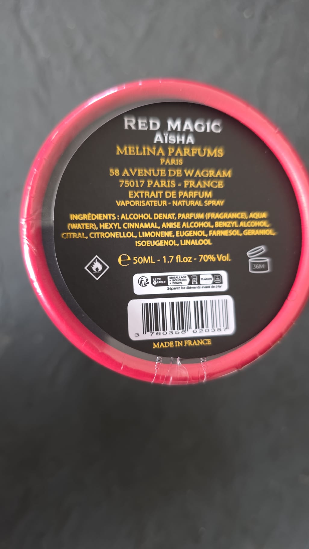 Melina Parfums - Red Magic Aïcha - Extracto de Perfume Mixto